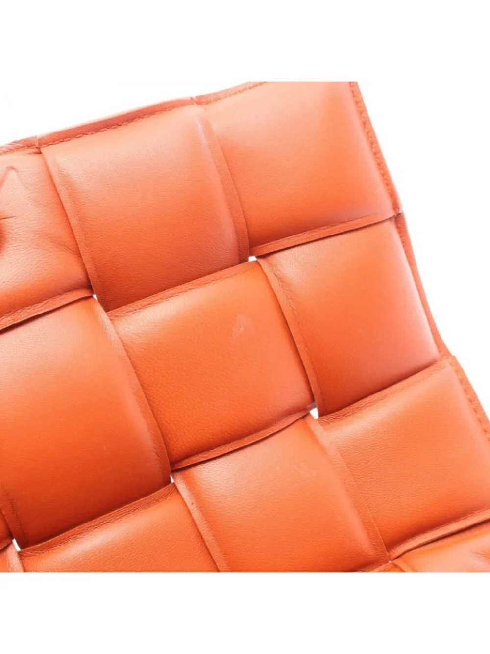 Bottega Veneta Shoulder Bag the Chain Cassette Orange Leather
